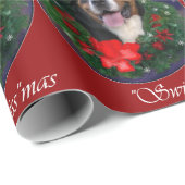 Kerst van de grote Zwitserse berghond Cadeaupapier (Rol Hoek)