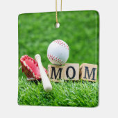 Kerst van de honkbal voor de kerstmis keramisch ornament (Links)