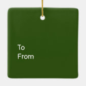 Kerst van de honkbal voor de kerstmis keramisch ornament (Achterkant)