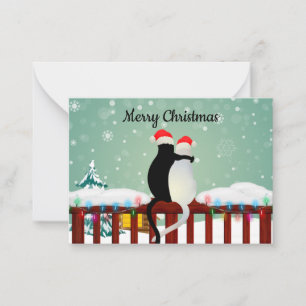 Kerst van de Kat Kerst Kaart Notitiekaartje