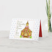 Kerst van de Kerk van Gingerbrood Sweet Fellowship Feestdagen Kaart (Voorkant)