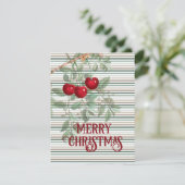 Kerst van de kerst - Kerstmis met Vintage Feestdagenkaart (Staand voorkant)