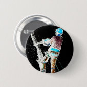 Kerst van de kerst van de chirurg-chirurg ronde button 5,7 cm (Voorkant /achterkant)