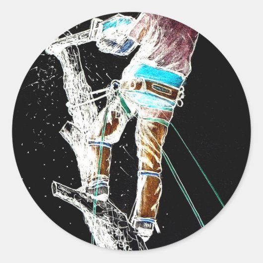 Kerst van de kerst van de chirurg-chirurg ronde sticker (Voorkant)