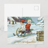  kerst van de kerst van de kerst Frohe Weinachten Briefkaart (Voorkant / Achterkant)