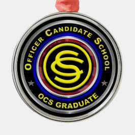 Kerst van de kerst van de legerofficier metalen ornament