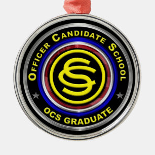 Kerst van de kerst van de legerofficier metalen ornament