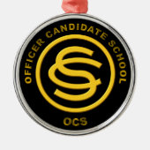 Kerst van de kerst van de legerofficier metalen ornament (Voorkant)