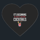 Kerst van de kerstcadeau voor de barman hart sticker<br><div class="desc">Kerst van de kerstcadeau voor de barman</div>