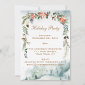 Kerst van de kerstfeestdag van de magische bosboom kaart (Achterkant)