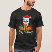 Kerst van de kerstkerstman met de juffrouw van de  t-shirt (Voorkant)