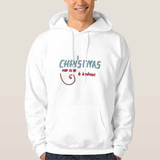 Kerst van de Kerstman is onvermijdelijk Hoodie (Voorkant)