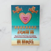 Kerst van de koekjes feestdagen kaart (Binnen)