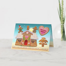 Kerst van de koekjes feestdagen kaart