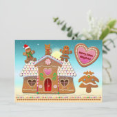 Kerst van de koekjes feestdagenkaart (Staand voorkant)