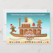 Kerst van de koekjes feestdagenkaart (Achterkant)