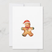Kerst van de Koekjesbeurs van het Huis van Gingerb Kaart (Achterkant)