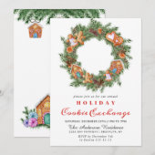 Kerst van de Koekjesbeurs van het Huis van Gingerb Kaart (Voorkant / Achterkant)