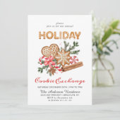 Kerst van de Koekjesbeurs van het Huis van Gingerb Kaart (Staand voorkant)