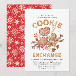 Kerst van de Koekjesbeurs van het Huis van Gingerb Kaart