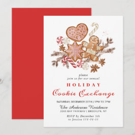 Kerst van de Koekjesbeurs van het Huis van Gingerb Kaart