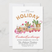 Kerst van de Koekjesbeurs van het Huis van Gingerb Kaart (Voorkant)