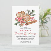 Kerst van de Koekjesbeurs van het Huis van Gingerb Kaart (Staand voorkant)