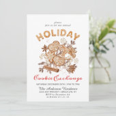 Kerst van de Koekjesbeurs van het Huis van Gingerb Kaart (Staand voorkant)