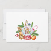 Kerst van de Koekjesbeurs van het Huis van Gingerb Kaart (Achterkant)