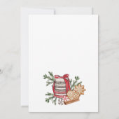 Kerst van de Koekjesbeurs van het Huis van Gingerb Kaart (Achterkant)