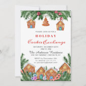 Kerst van de Koekjesbeurs van het Huis van Gingerb Kaart (Voorkant)