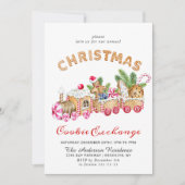 Kerst van de Koekjesbeurs van het Huis van Gingerb Kaart (Voorkant)