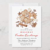 Kerst van de Koekjesbeurs van het Huis van Gingerb Kaart (Voorkant)