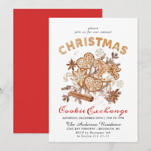 Kerst van de Koekjesbeurs van het Huis van Gingerb Kaart