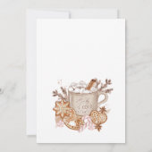 Kerst van de Koekjesbeurs van het Huis van Gingerb Kaart (Achterkant)