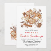 Kerst van de Koekjesbeurs van het Huis van Gingerb Kaart (Voorkant / Achterkant)