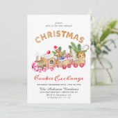 Kerst van de Koekjesbeurs van het Huis van Gingerb Kaart (Staand voorkant)