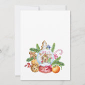 Kerst van de Koekjesbeurs van het Huis van Gingerb Kaart (Achterkant)