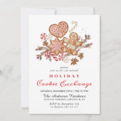 Kerst van de Koekjesbeurs van het Huis van Gingerb Kaart (Voorkant)