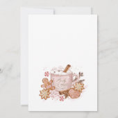 Kerst van de Koekjesbeurs van het Huis van Gingerb Kaart (Achterkant)