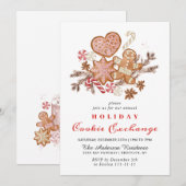 Kerst van de Koekjesbeurs van het Huis van Gingerb Kaart (Voorkant / Achterkant)