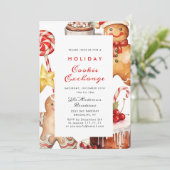 Kerst van de Koekjesbeurs van het Huis van Gingerb Kaart (Staand voorkant)