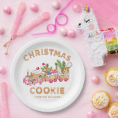 Kerst van de Koekjesbeurs van het Huis van Gingerb Papieren Bordje (Feest)