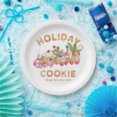 Kerst van de Koekjesbeurs van het Huis van Gingerb Papieren Bordje (Feest)