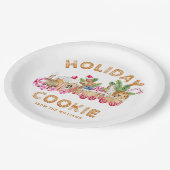 Kerst van de Koekjesbeurs van het Huis van Gingerb Papieren Bordje (Gekanteld)