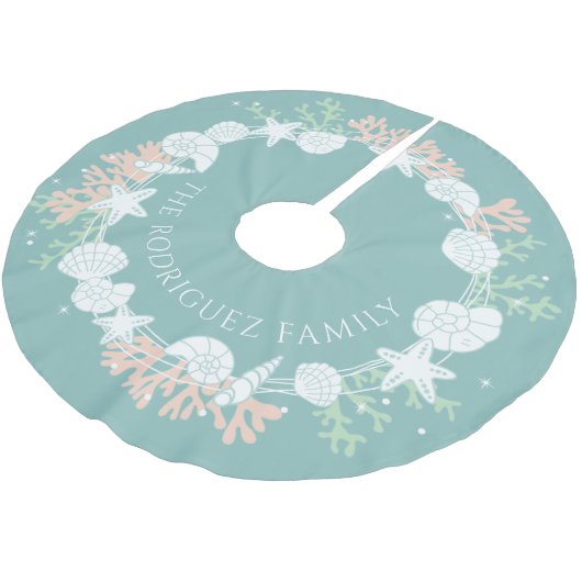 Kerst van de kust, schaafschil kerstboom rok (Gekanteld)