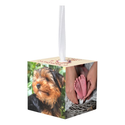 Kerst van de kustlijn Tan Conch Shell | Gepersonal Decoratie (Achter hoekig)