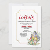 Kerst van de Lantaarn Cocktail Kaart (Voorkant)