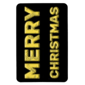 Kerst van de Magnetische Merry in Gold Magneet (Verticaal)