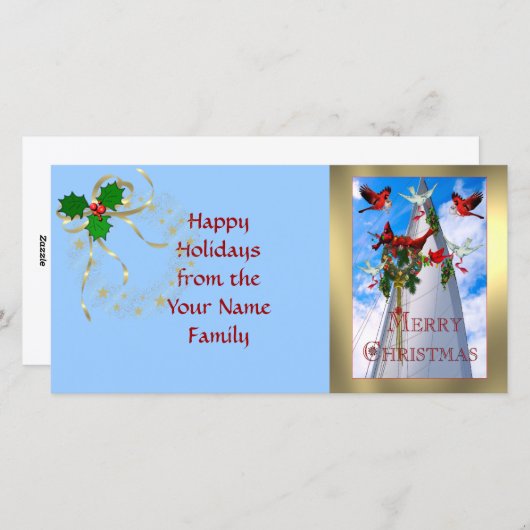 Kerst van de matroos feestdagenkaart (Voorkant / Achterkant)